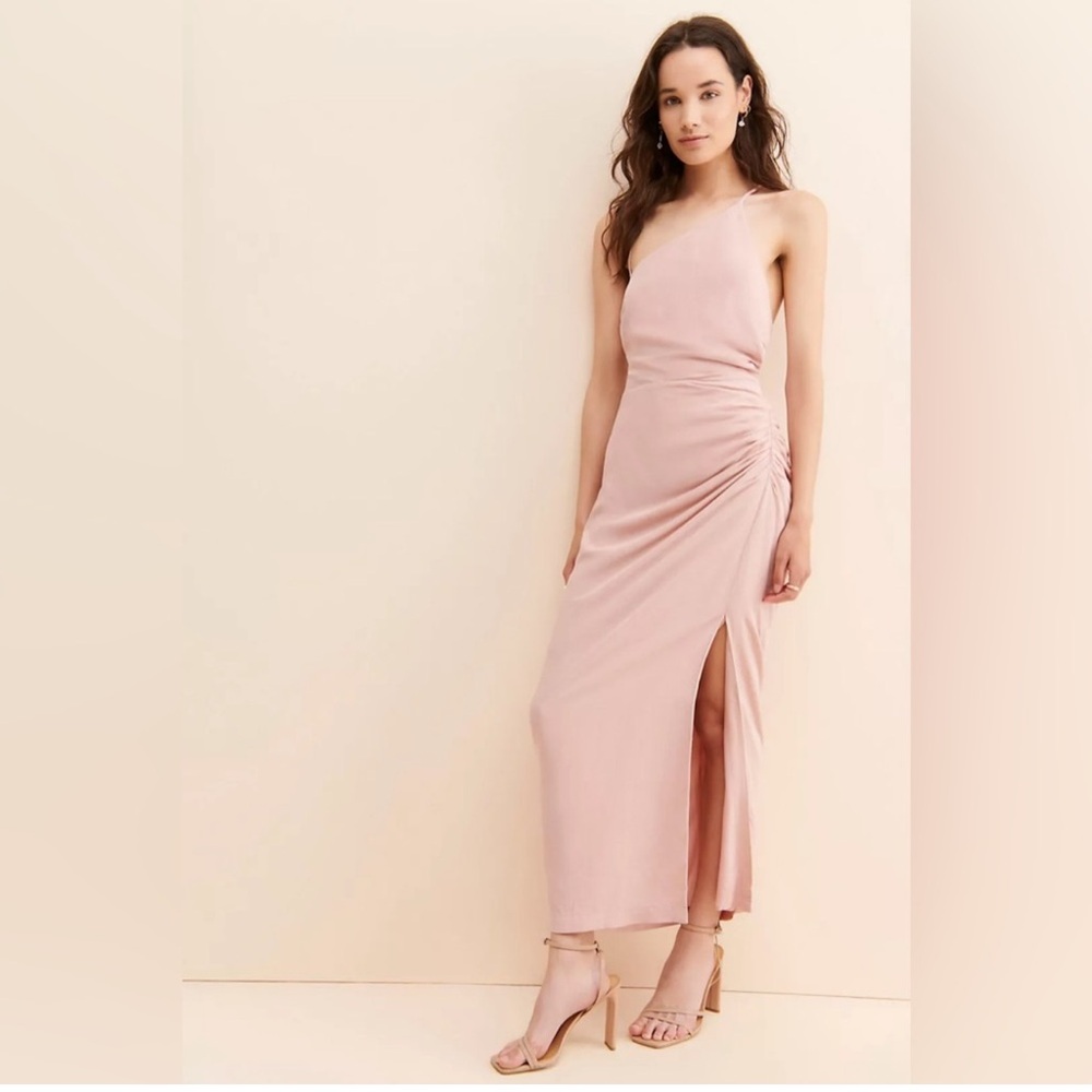Anthropologie Ruched Asymmetrical Dress